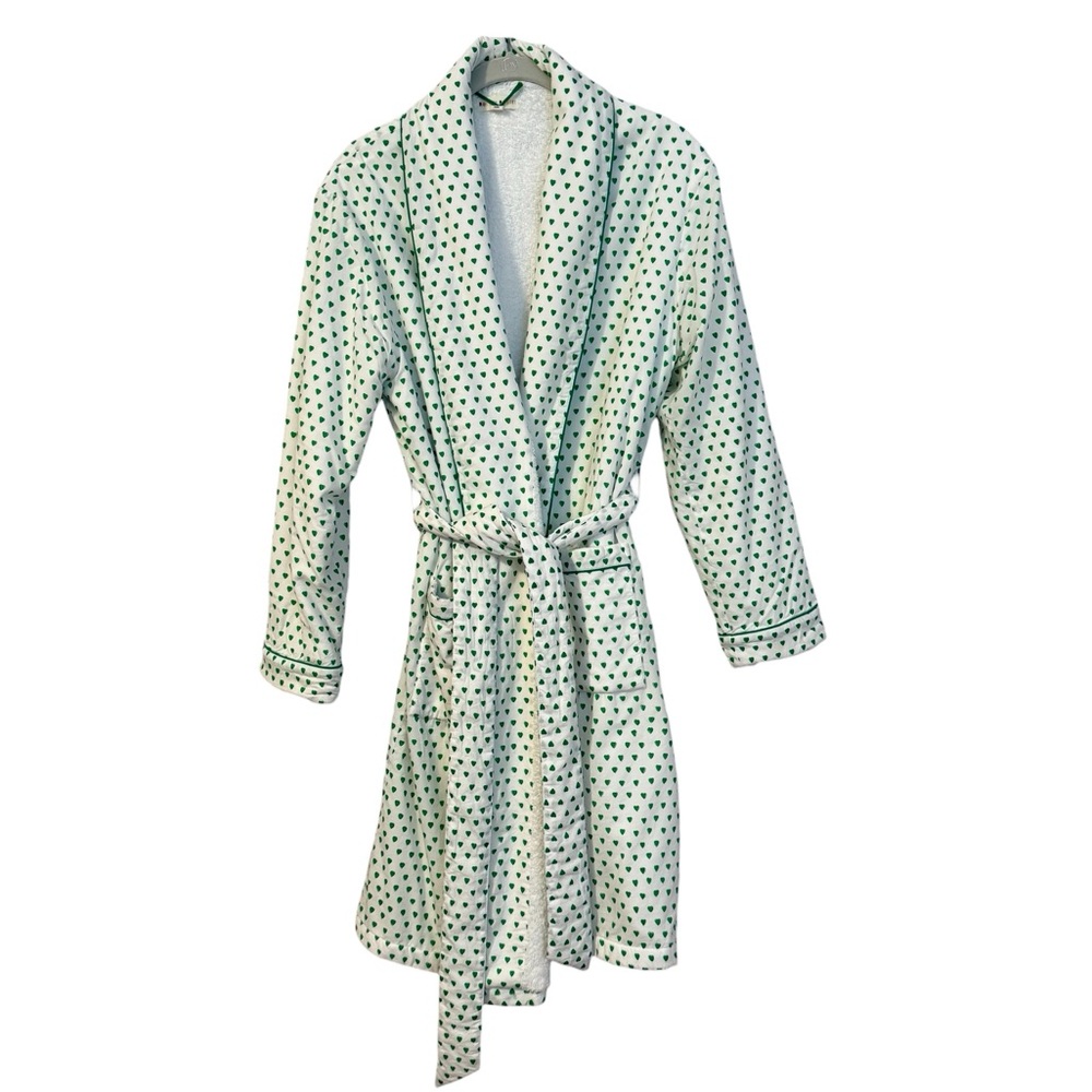 Roller Rabbit Robe with Green Heart Print - Picture 7 of 13